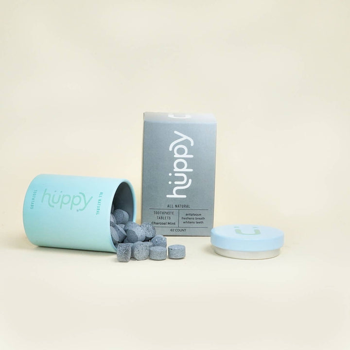 Huppy - Fluoride-Free Toothpaste Tablets | Char. Mint | Retail