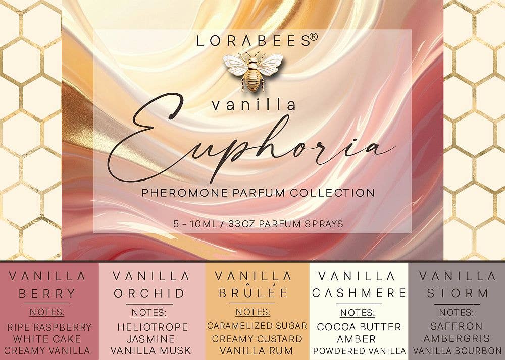 Lorabees - VANILLA EUPHORIA pheromone perfume spray discovery kit