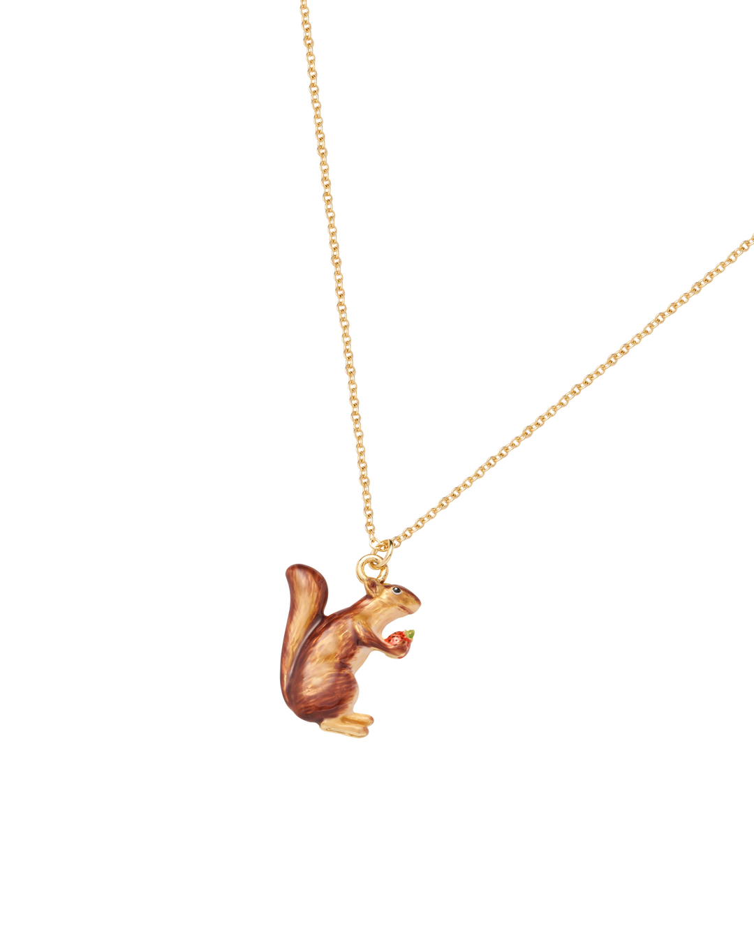 Fable England - FABLE Cheeky Squirrel Short Necklace