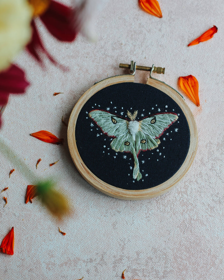 Harvest Goods Co. - Luna Moth Embroidery Kit