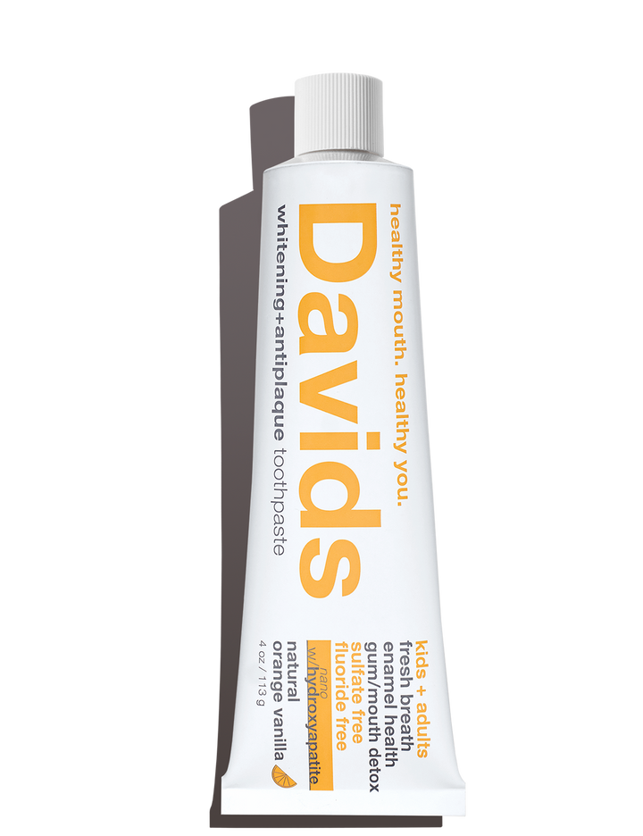 Davids Natural Toothpaste - Davids kids + adults nano-hydroxyapatite premium toothpaste  /  orange vanilla