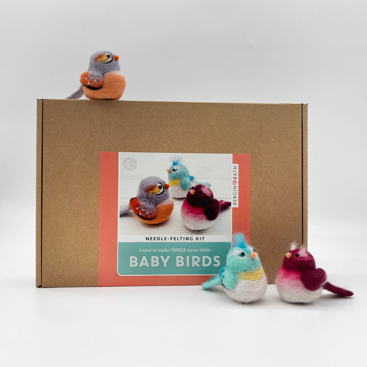 Bergin & Bath - Needle Felting Kit, Baby Birds