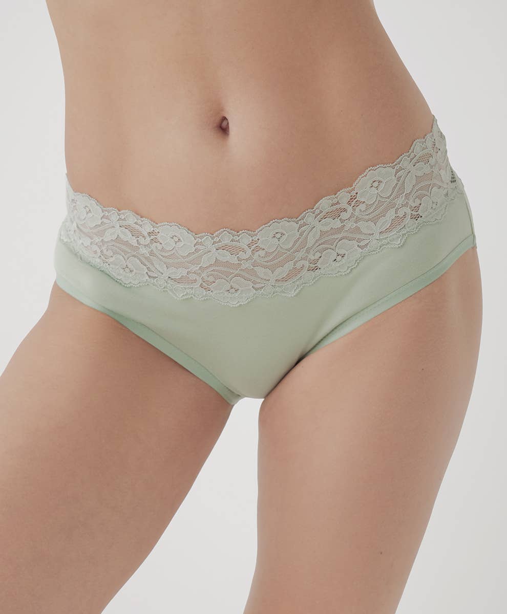 Pact- Women's Organic Lace Waist Brief