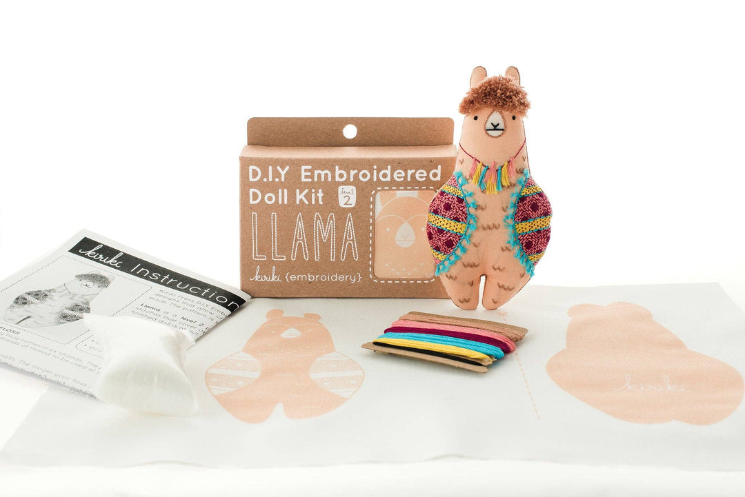 Kiriki Press - Llama - Embroidery Kit