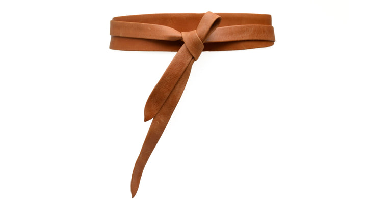 ADA Collection Belts - Midi Wrap Belt - Cognac