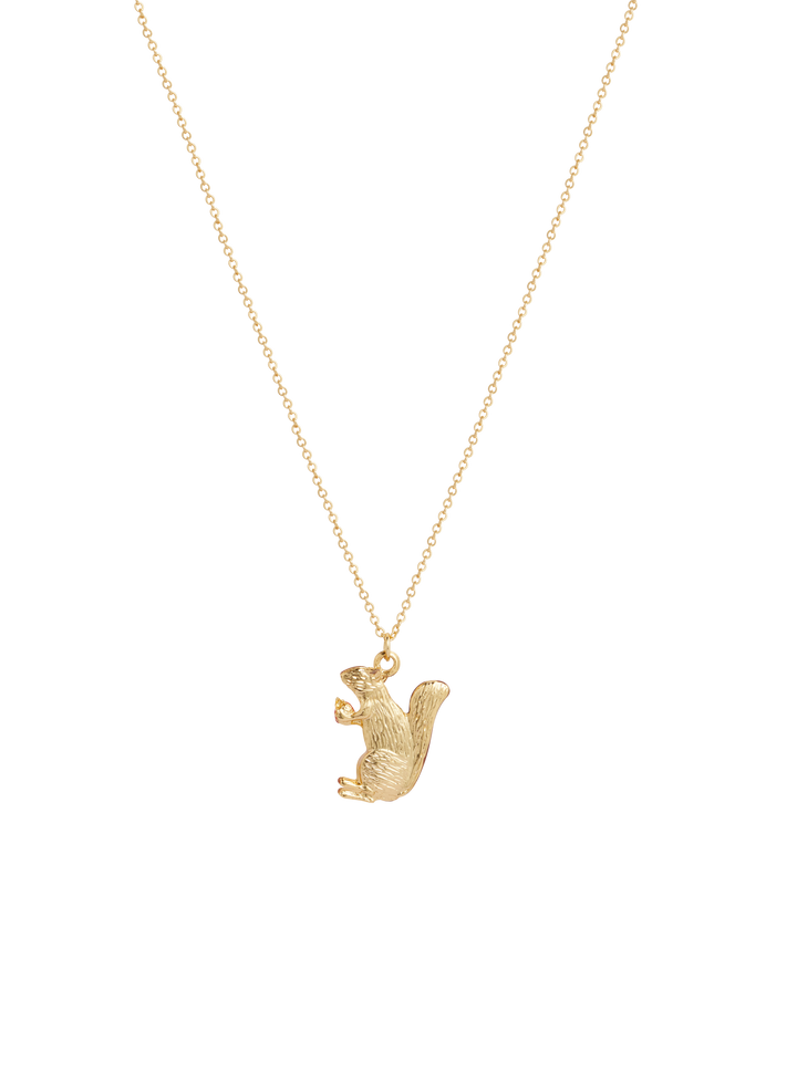 Fable England - FABLE Cheeky Squirrel Short Necklace