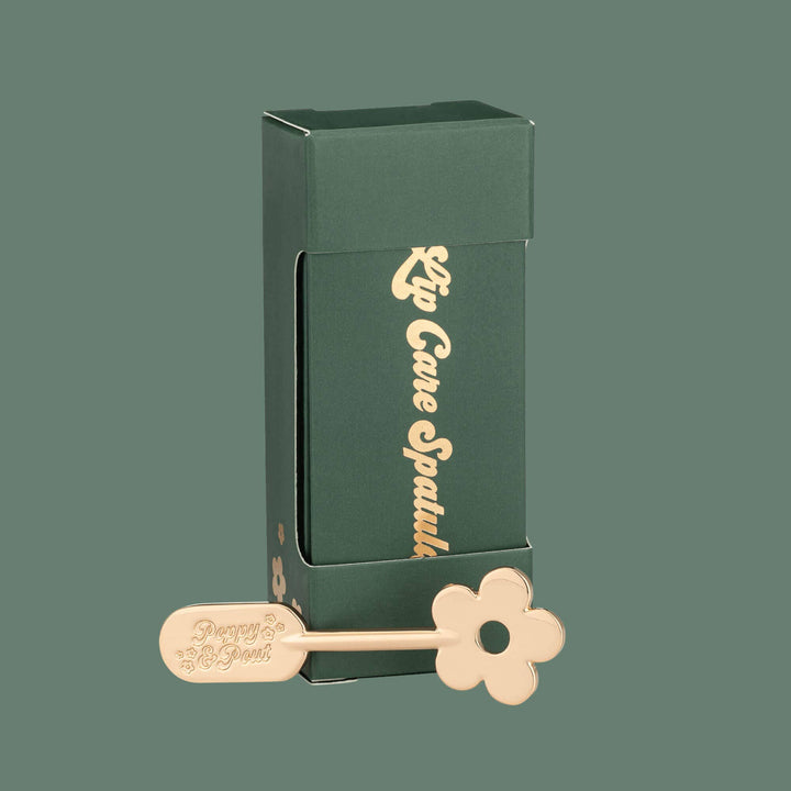 Poppy & Pout - Lip Care Spatula, Gold Daisy