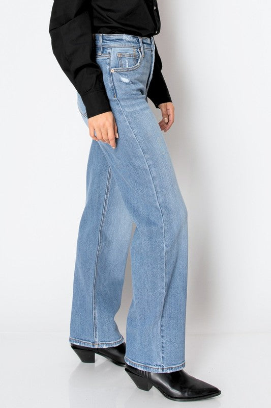 TUMMY CONTROL HIGH RISE FULL LENGTH STRAIGHT JEANS