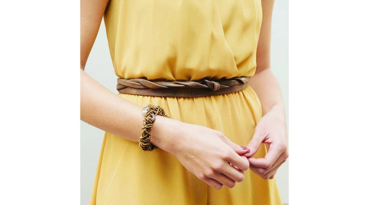 ADA Collection Belts - Skinny Wrap Belt - Tan