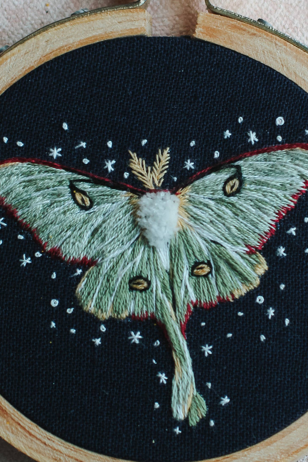 Harvest Goods Co. - Luna Moth Embroidery Kit