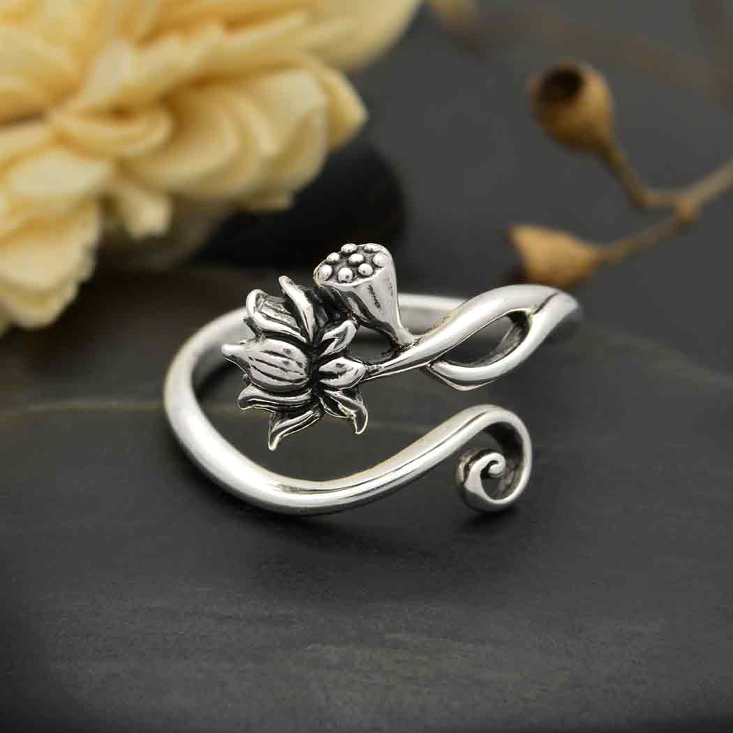 Adjustable Lotus Ring