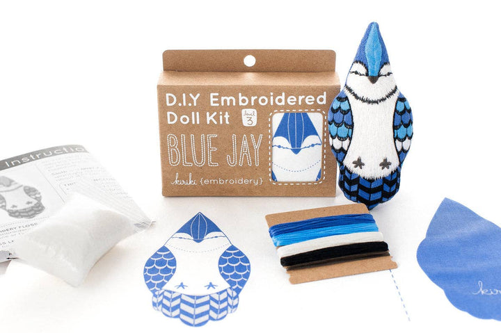 Kiriki Press - Blue Jay - Embroidery Kit