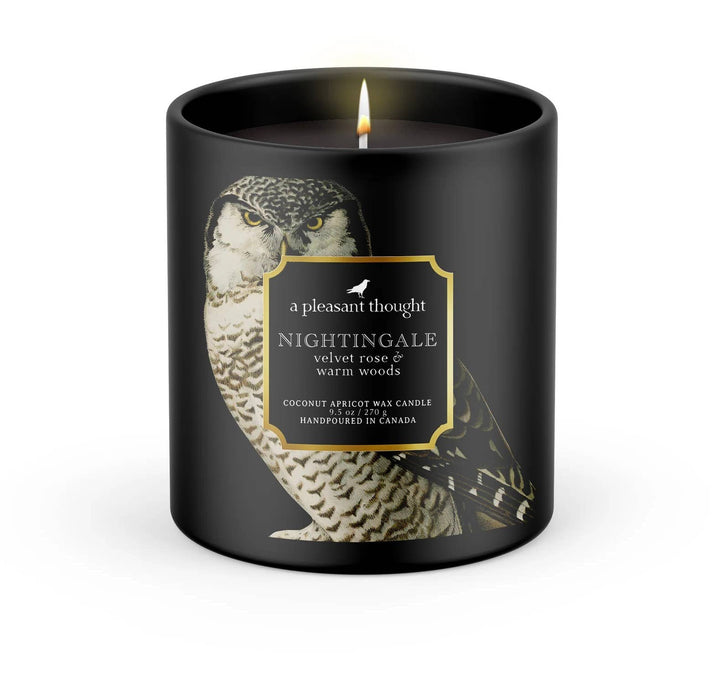 A Pleasant Thought - NIGHTINGALE | VELVET ROSE & WARM WOODS | RAVEN CANDLE