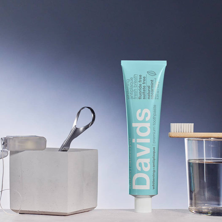 Davids Natural Toothpaste - Davids premium toothpaste  /  spearmint