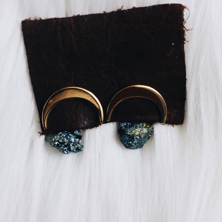 Bohindie Stream - Dark Side of the Moon Earrings