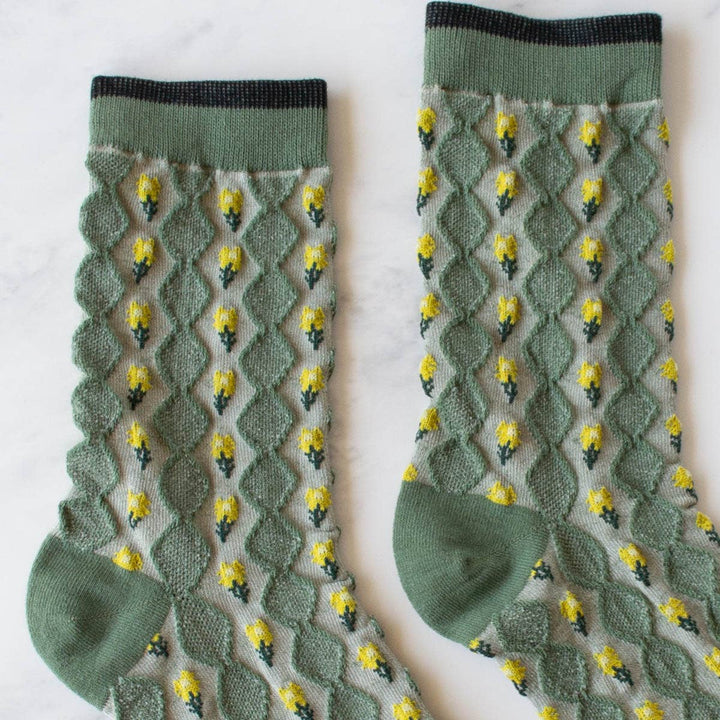 Little Daisy Diamond Shape Socks