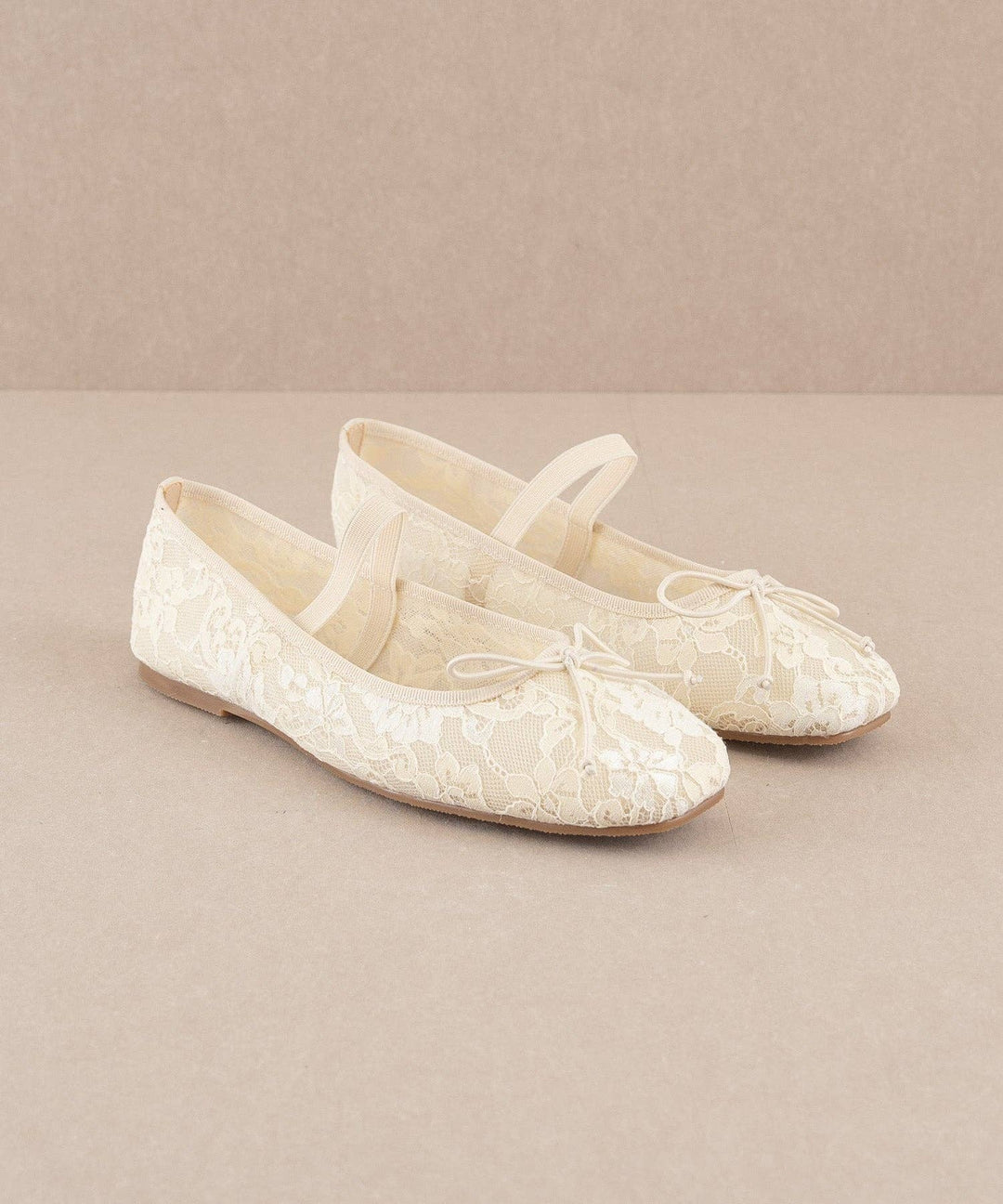 The Bisbee Beige | Lace Ballet Flats- ON SALE