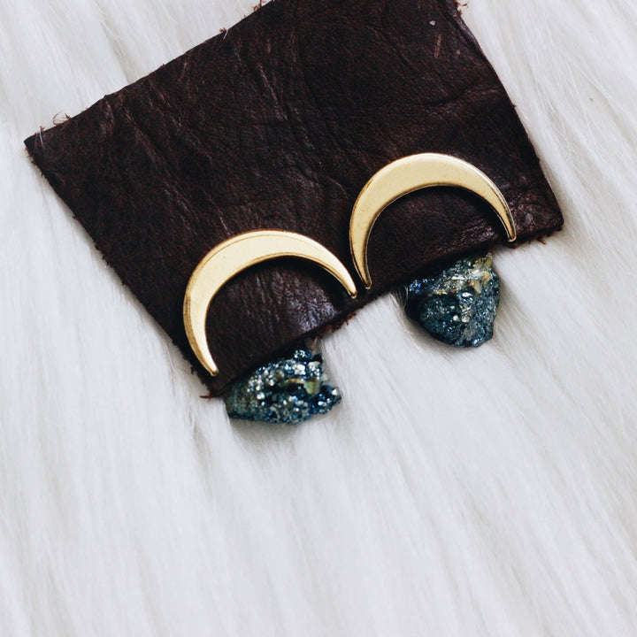 Bohindie Stream - Dark Side of the Moon Earrings