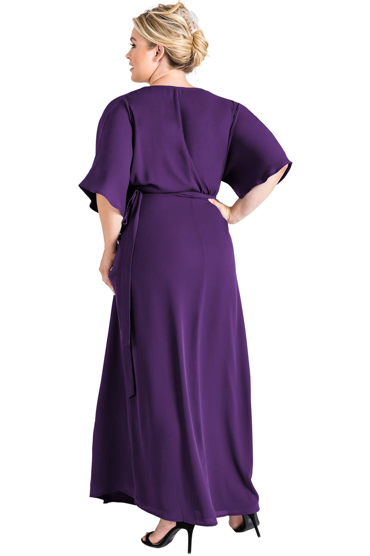 Standards & Practices - Women's Plus Size Kimono Wrap Maxi Dress