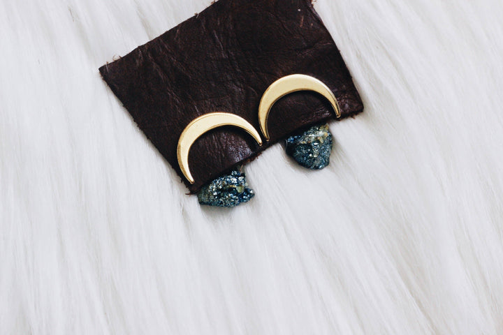 Bohindie Stream - Dark Side of the Moon Earrings