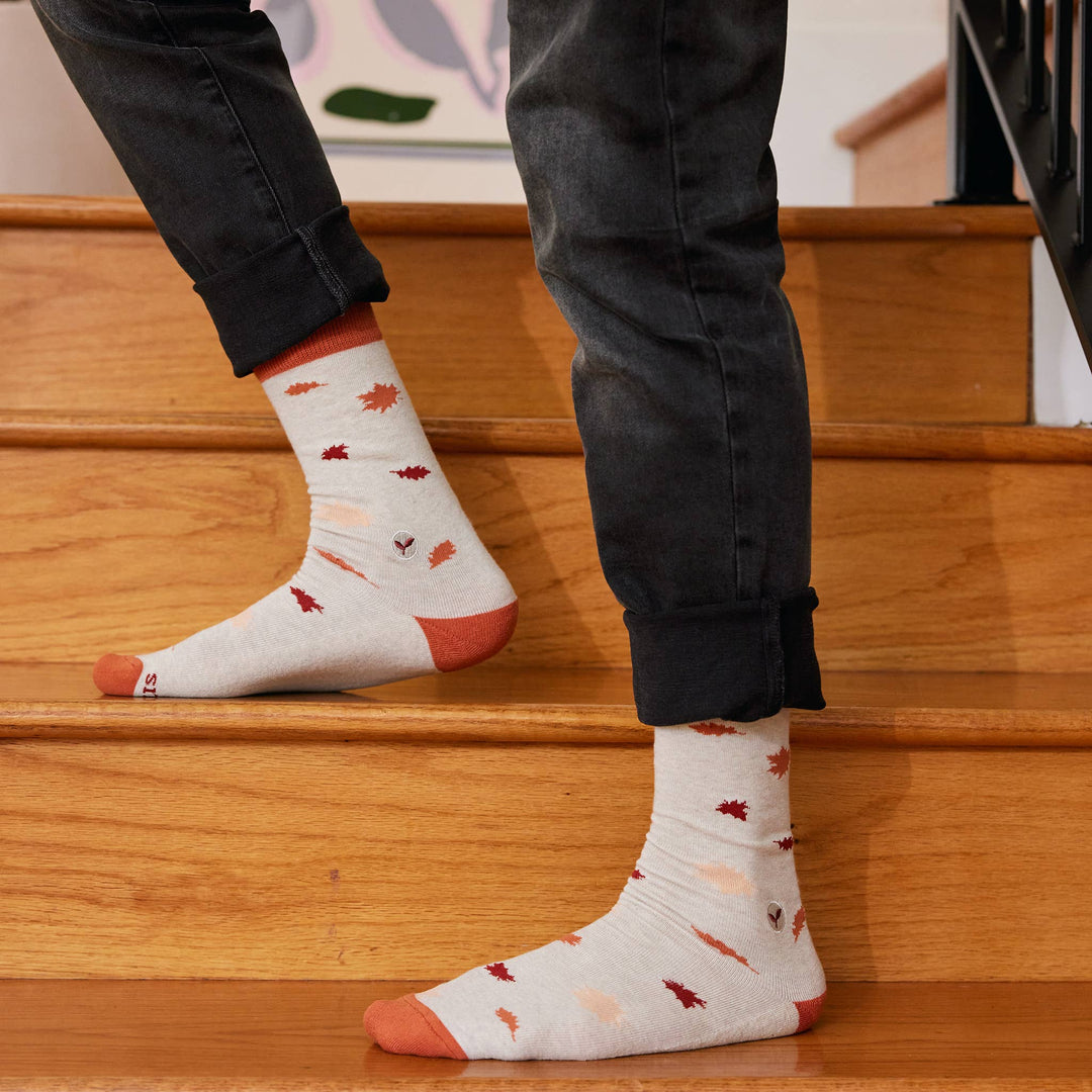 Conscious Step - Socks that Plant Trees (Fall Leaves)