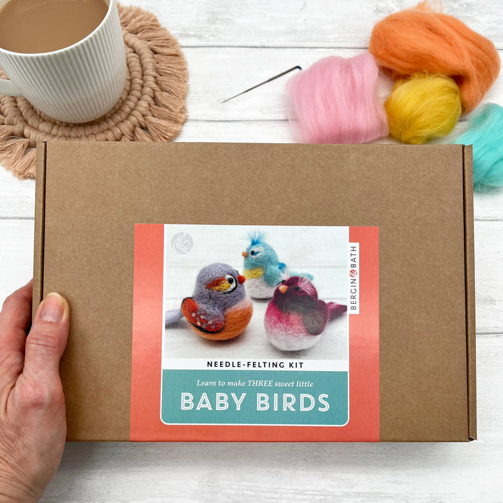 Bergin & Bath - Needle Felting Kit, Baby Birds