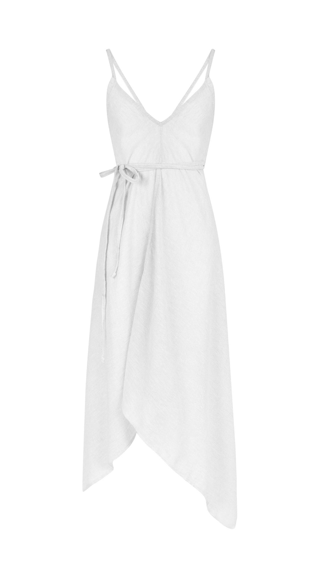 Sage Maxi Dress - White | 100% Turkish Cotton Beach Dress Vo