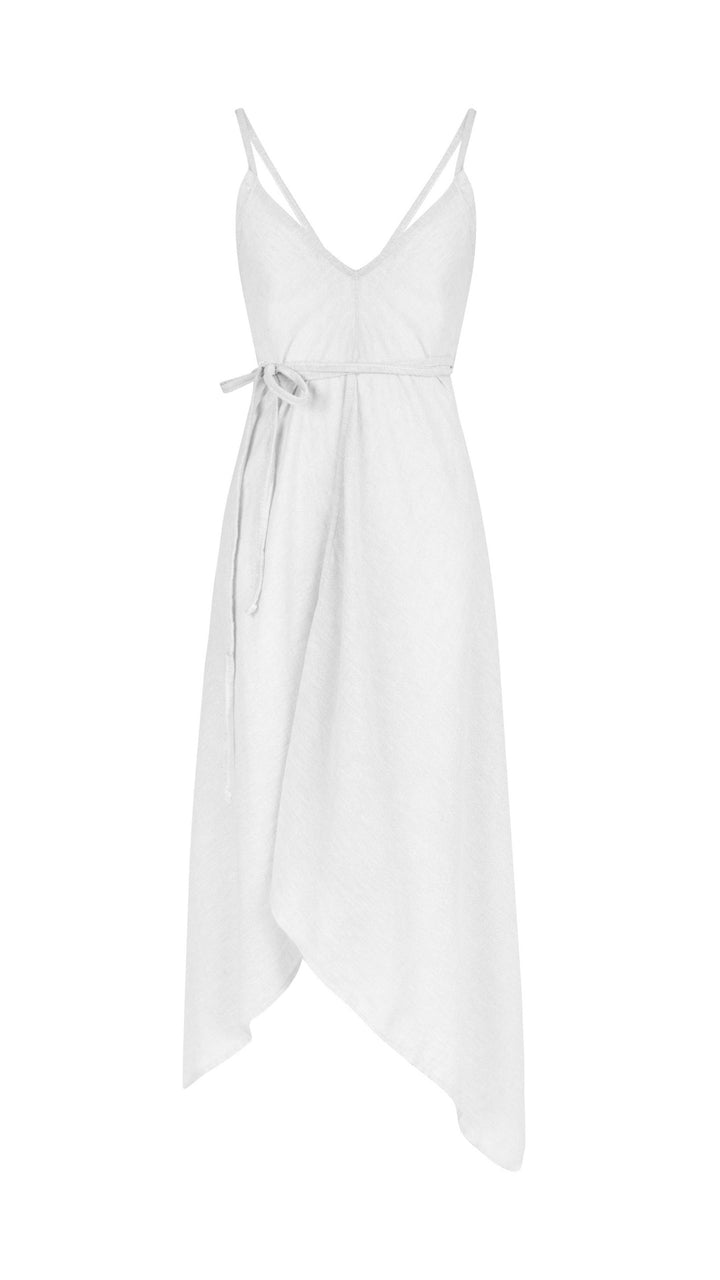 Sage Maxi Dress - White | 100% Turkish Cotton Beach Dress Vo