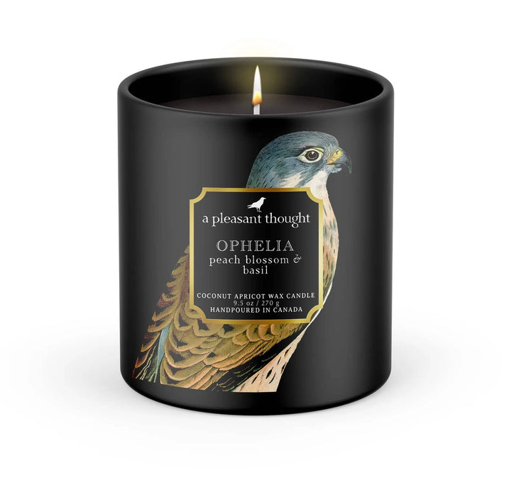 A Pleasant Thought - OPHELIA | PEACH BLOSSOM & BASIL | RAVEN CANDLE