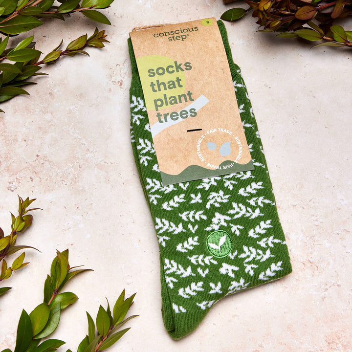 Conscious Step - Socks that Plant Trees (Green Branches)