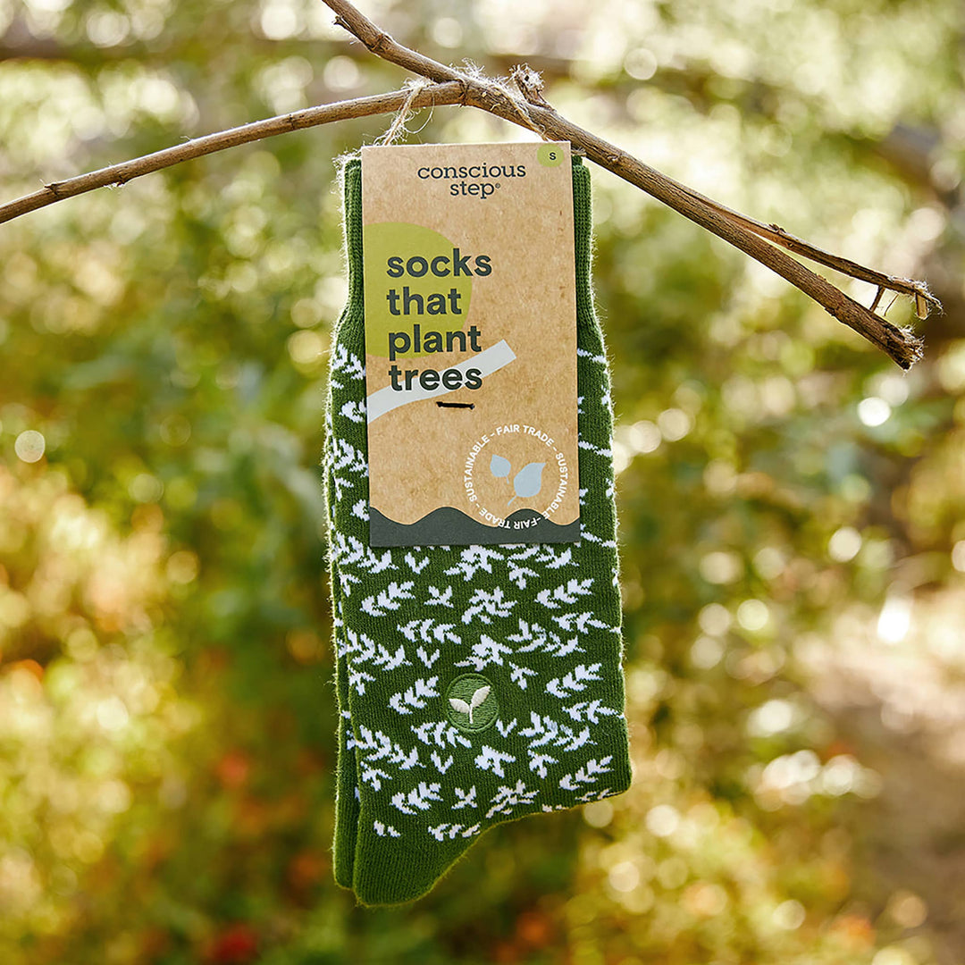 Conscious Step - Socks that Plant Trees (Green Branches)