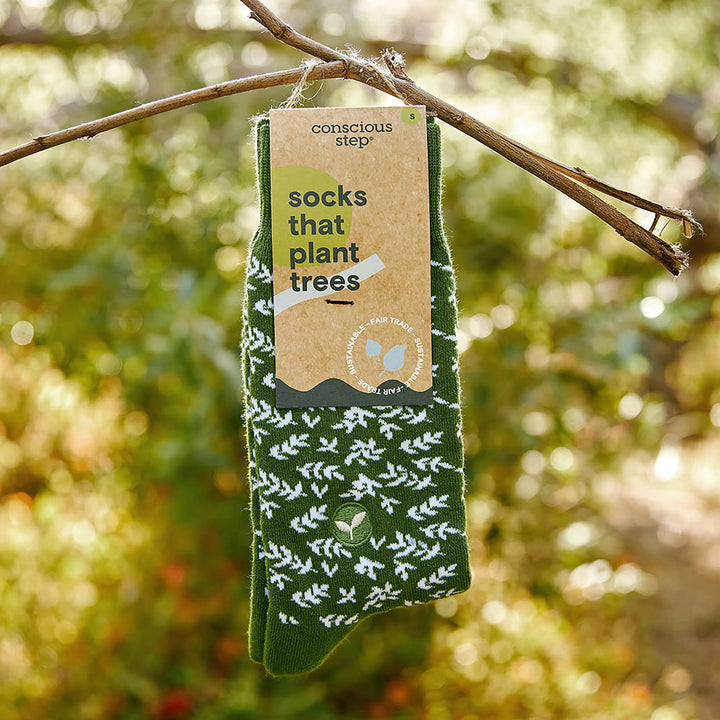 Conscious Step - Socks that Plant Trees (Green Branches)