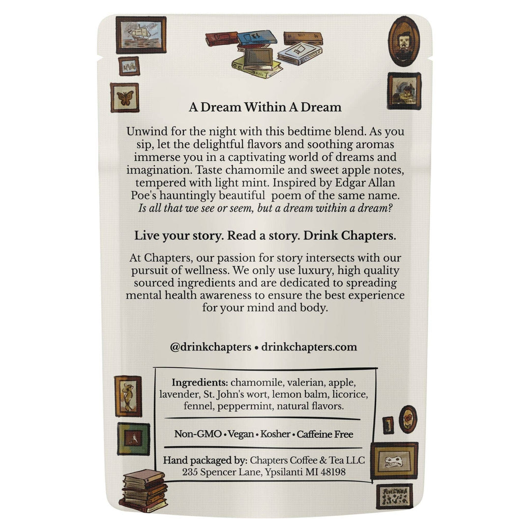 Chapters Tea - A Dream Within a Dream - Night-Time Wellness Loose Tea