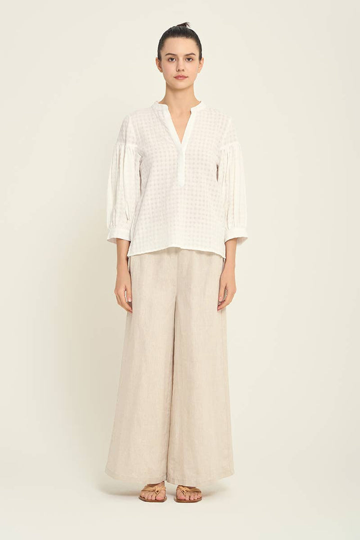 Grade & Gather - SHADOW GINGHAM BLOUSE