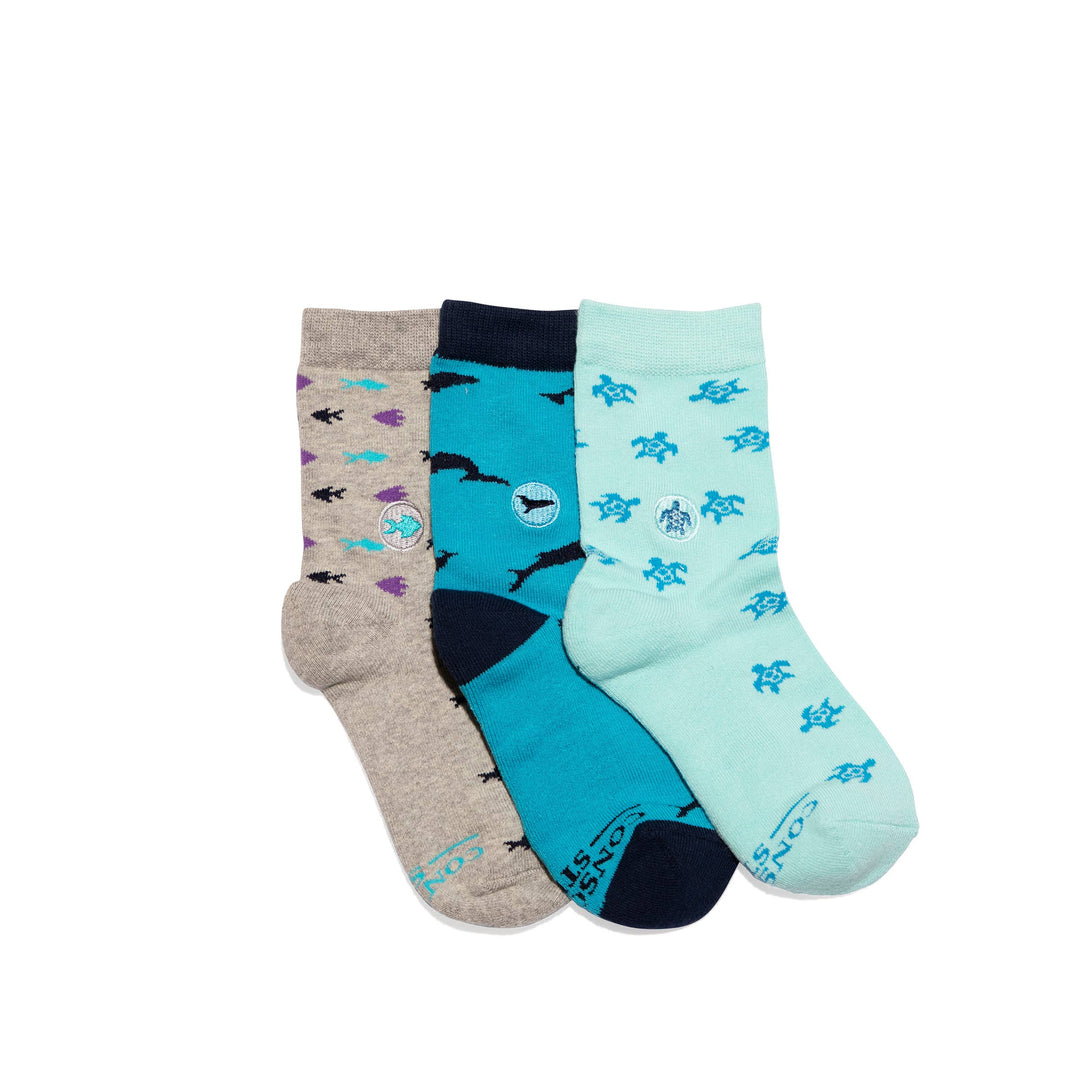 Conscious Step - Boxed Set Kids Socks that Protect Oceans