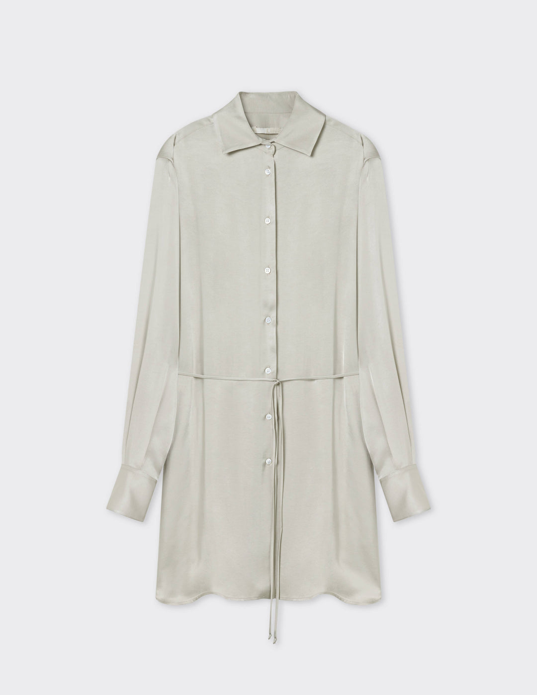 A  LINE - Satin shirtdress -SHIPS FAST