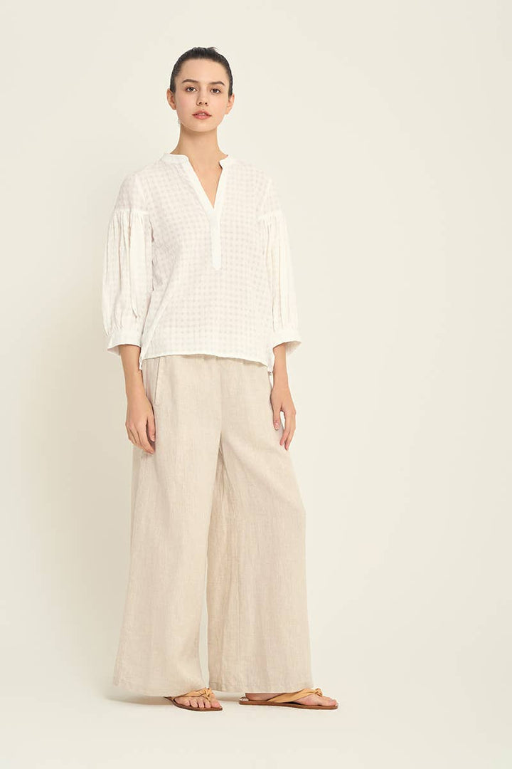 Grade & Gather - SHADOW GINGHAM BLOUSE