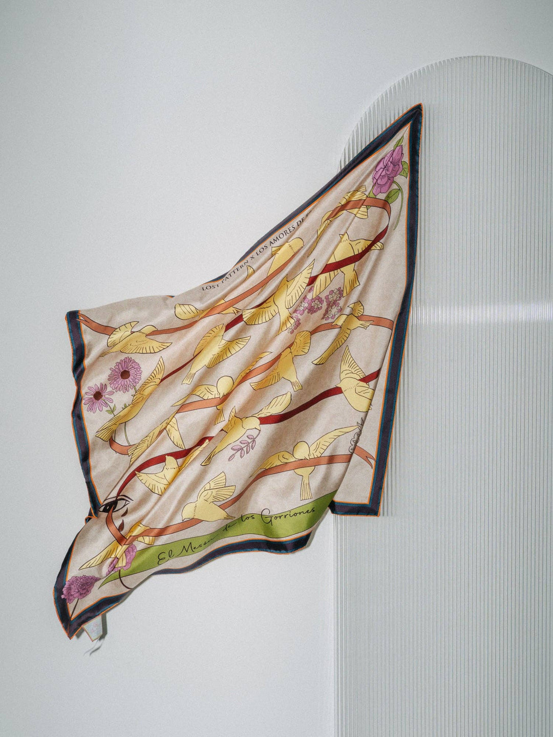 Lost Pattern NYC - FRIDA x LOST PATTERN "House of Frida" Large Square Silk Scarf - Yellow