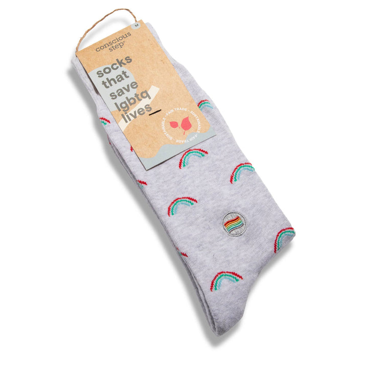 Conscious Step - Socks that Save LGBTQ Lives (Radiant Rainbows)