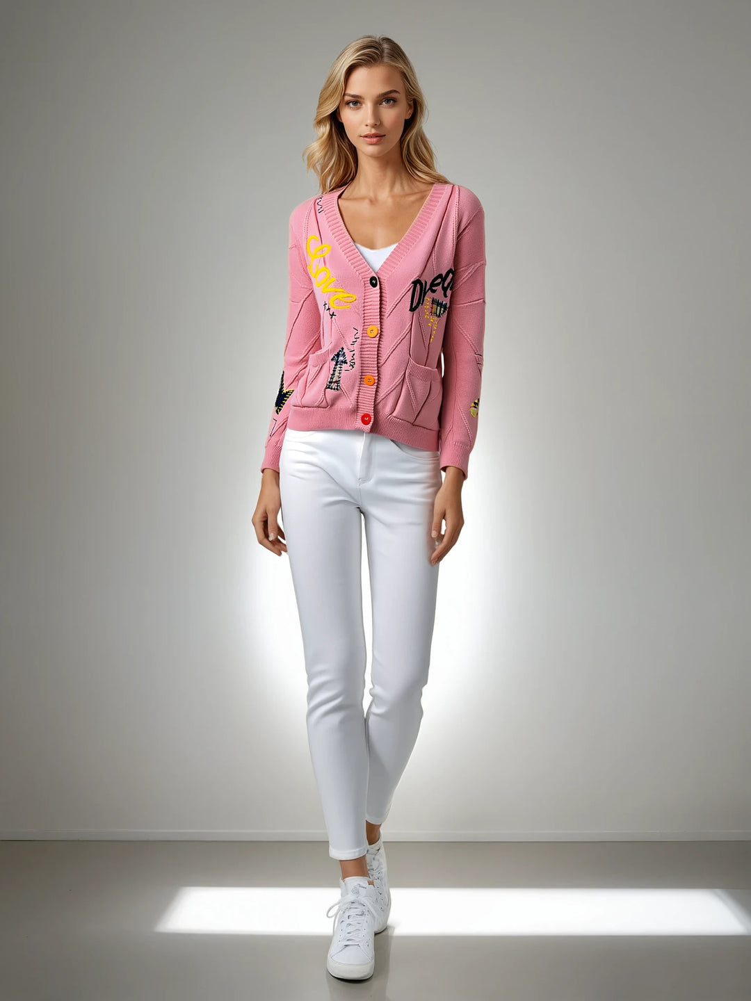 Love Dream Embroidery Cardigan