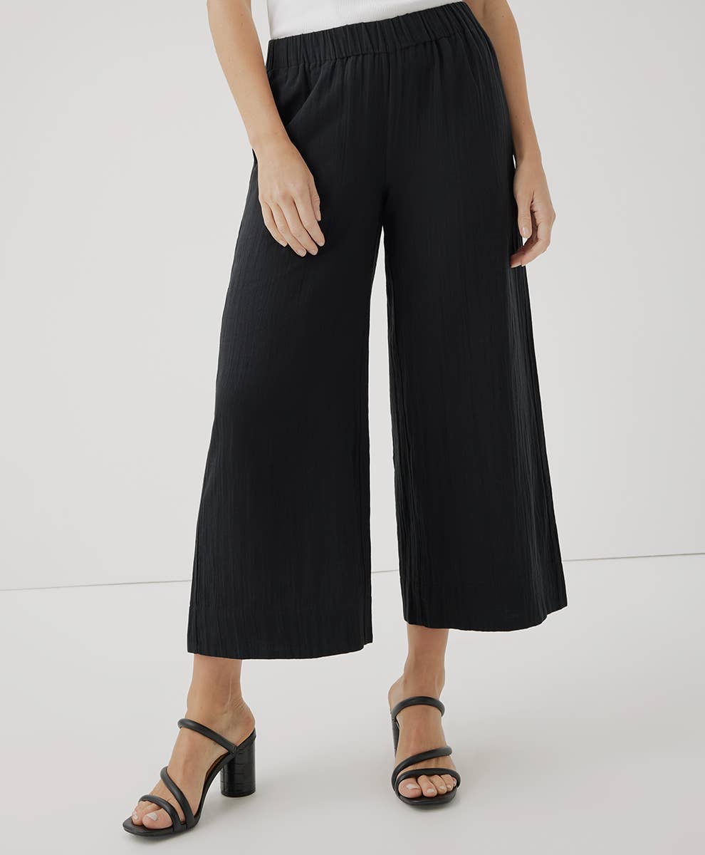 Pact - Women's Organic Coastal Double Gauze Wide Leg Pant