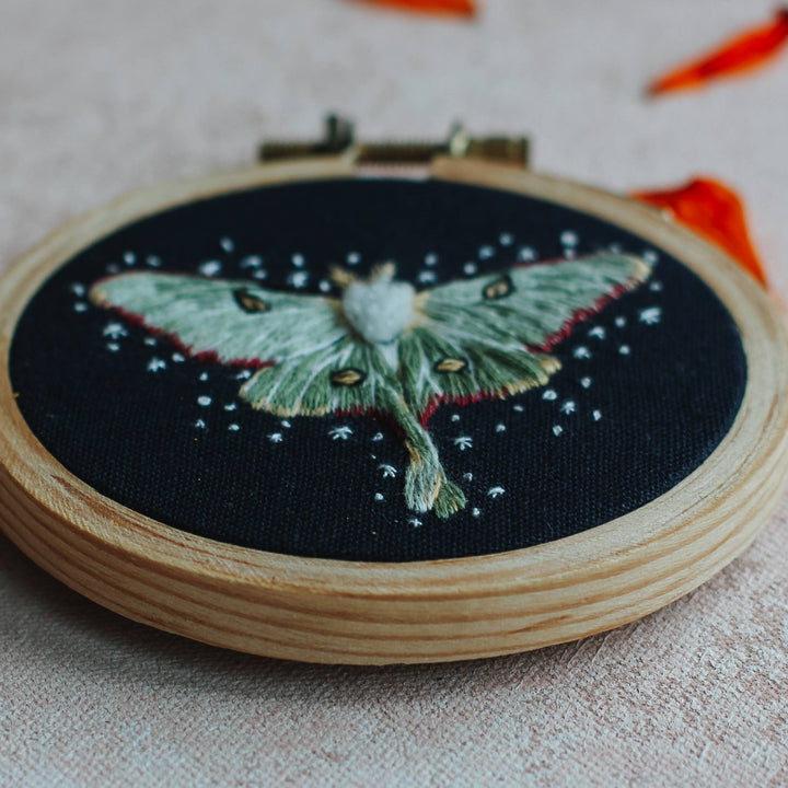 Harvest Goods Co. - Luna Moth Embroidery Kit