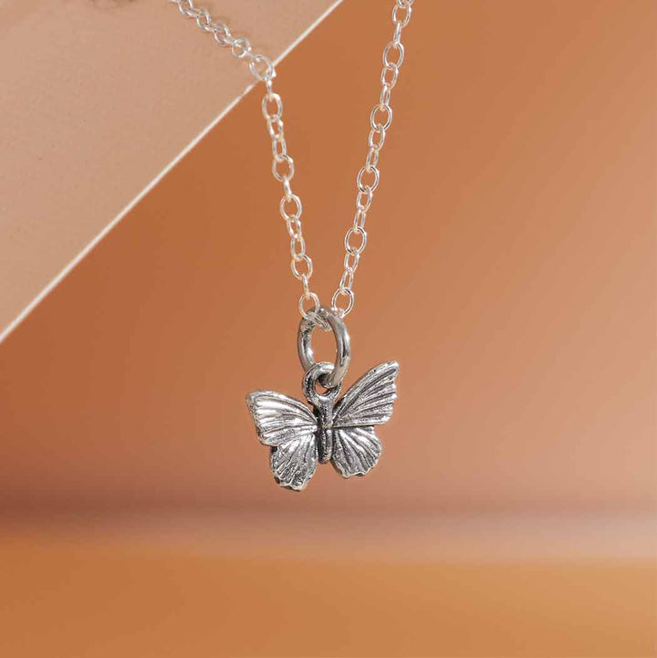 Nina Designs - Sterling Silver Small Butterfly Necklace