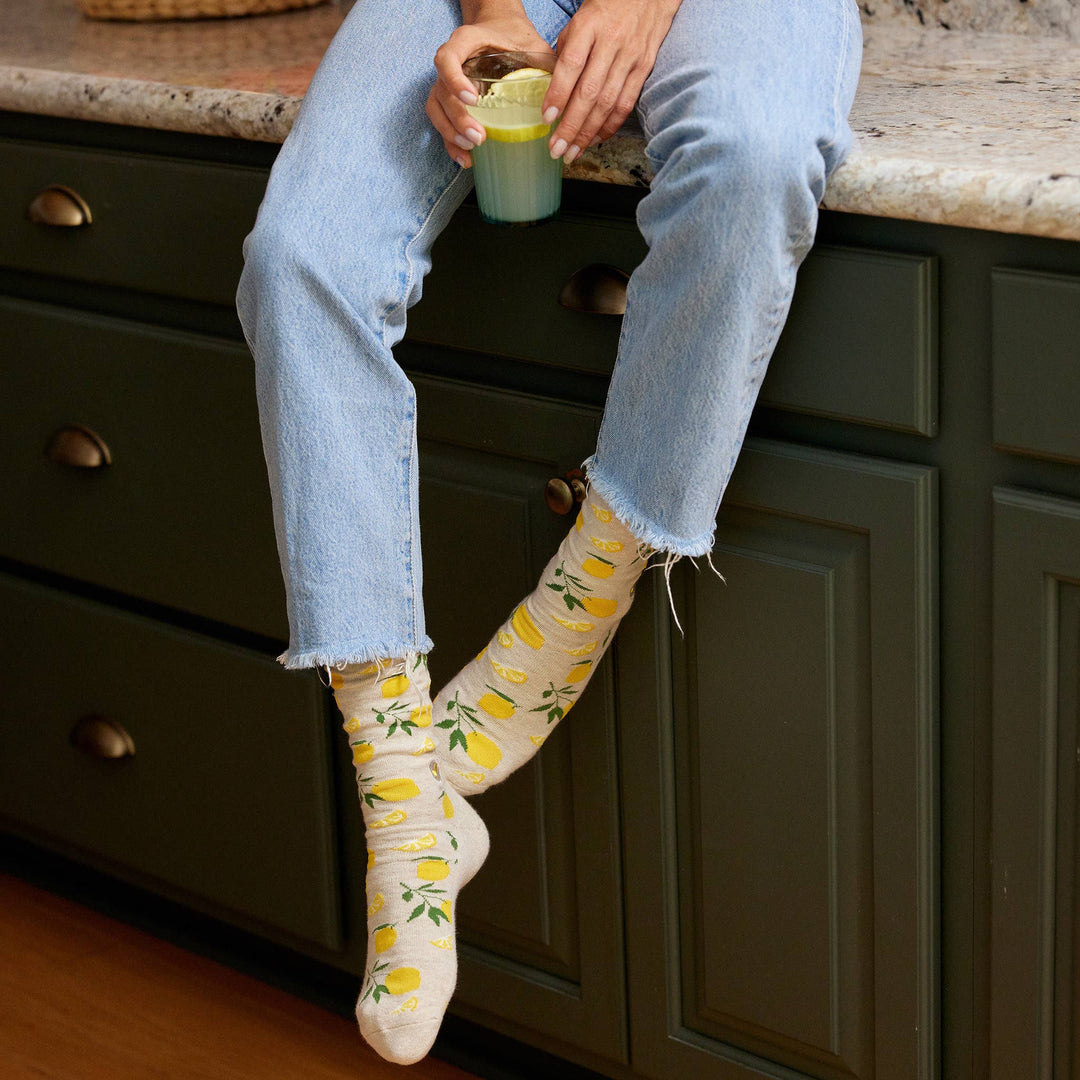 Conscious Step - Socks that Plant Trees (Beige Lemons)