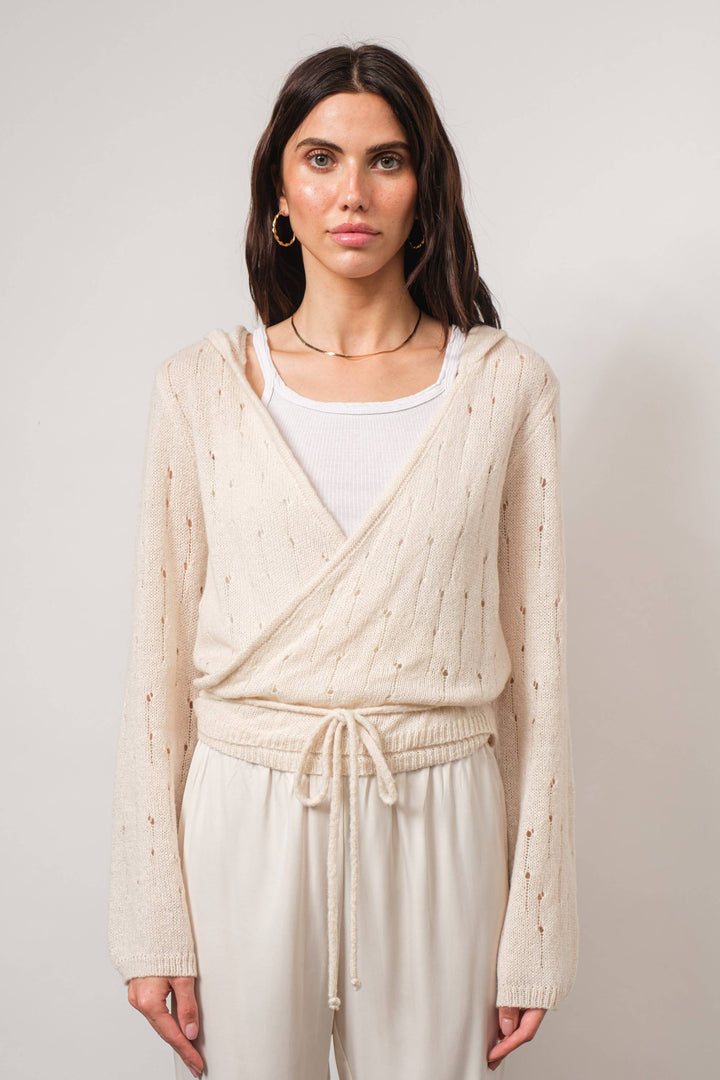 Loucia - Simi Hooded Wrap Cardigan