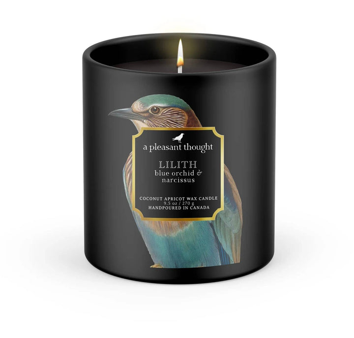 A Pleasant Thought - LILITH | BLUE ORCHID & NARCISSUS | RAVEN CANDLE