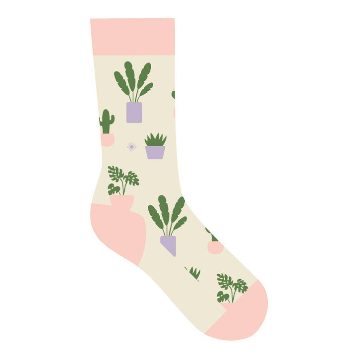 Conscious Step - Socks that Support Mental Health (Happy Houseplants)