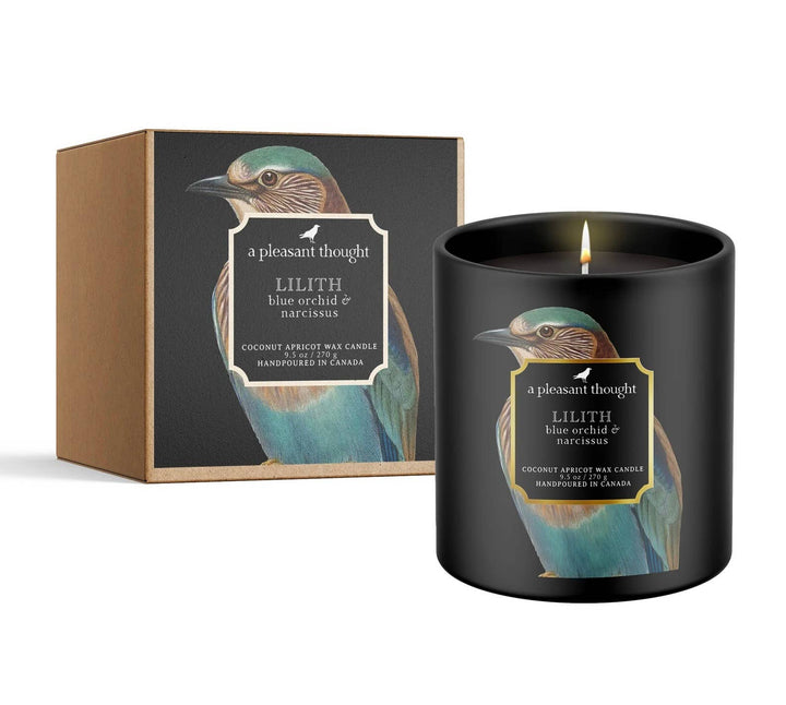 A Pleasant Thought - LILITH | BLUE ORCHID & NARCISSUS | RAVEN CANDLE