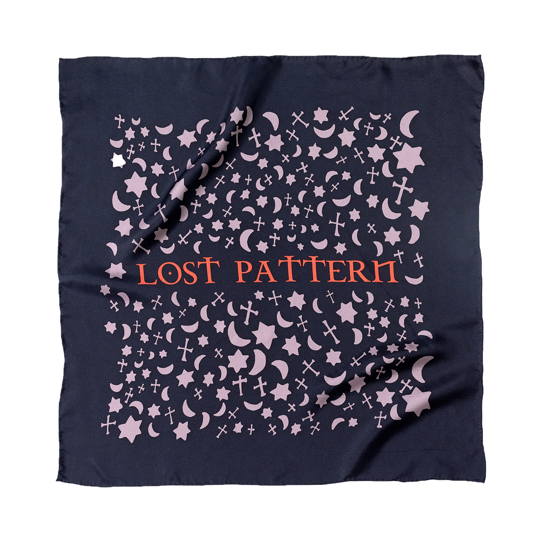 Lost Pattern NYC - "Lexicon" Silk Bandana