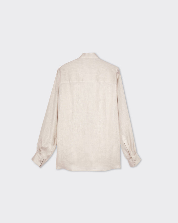 A  LINE - Front-pleated panel blouse